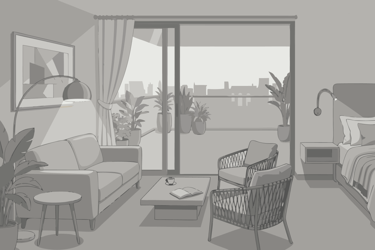 One-Bedroom Apartment with Sea View